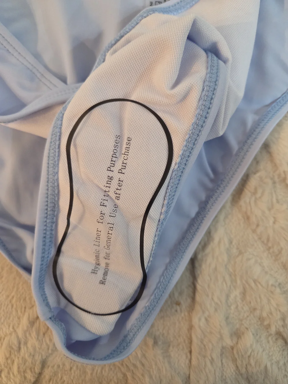 Light Blue Underwire Bikini Set Swimsuit‎ Swimwear Size Woman Medium
